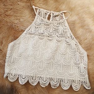 Pacsun | LA Hearts White Lace Top